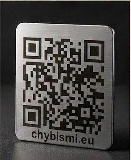 Hliníkový QR štítek